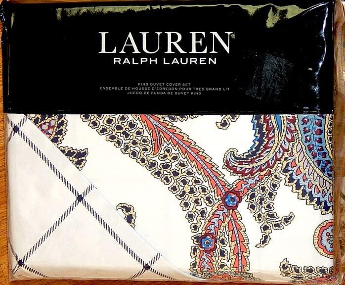 Lauren Ralph Lauren Carter Multi Paisley 3 Pc Full Queen Duvet Cover Set (Queen)