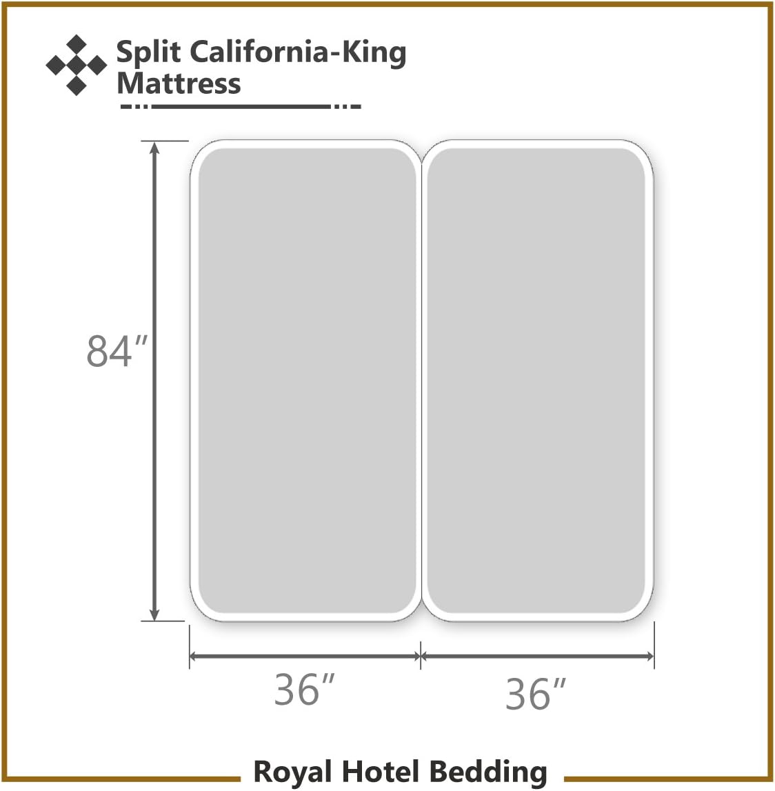 Royal Hotel Bedding 100% Natural Viscose Made from Bamboo Sheets, Soft Cooling Sheets, Breathable Hotel Sheet and Pillow Cases, 5 Piece Set - Adjustable California King Size - Split-Cal-King - Blue