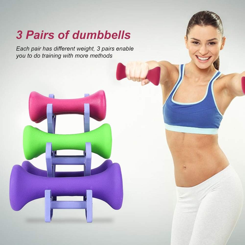 GOTOTOP 24Kg Dumbbell Set Dumbbells, 20lb Hand Fitness Weights Set Home Gym Exercise Weights Weight Lifting Dumbbell Set Fitness Weights with Holder Rack, 2lb 3lb 5lb Pair Set Active Shorts