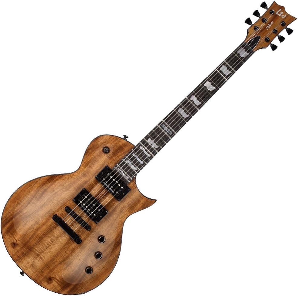 ESP LTD EC-1000 Koa Electric Guitar, Natural Gloss