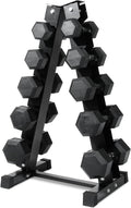Ritfit 5-650 LBS PVC Encased Hex Dumbbell Sets with Optional Rack for Home Gym, Hand weight with Chrome Handle for Strength Training,Workouts