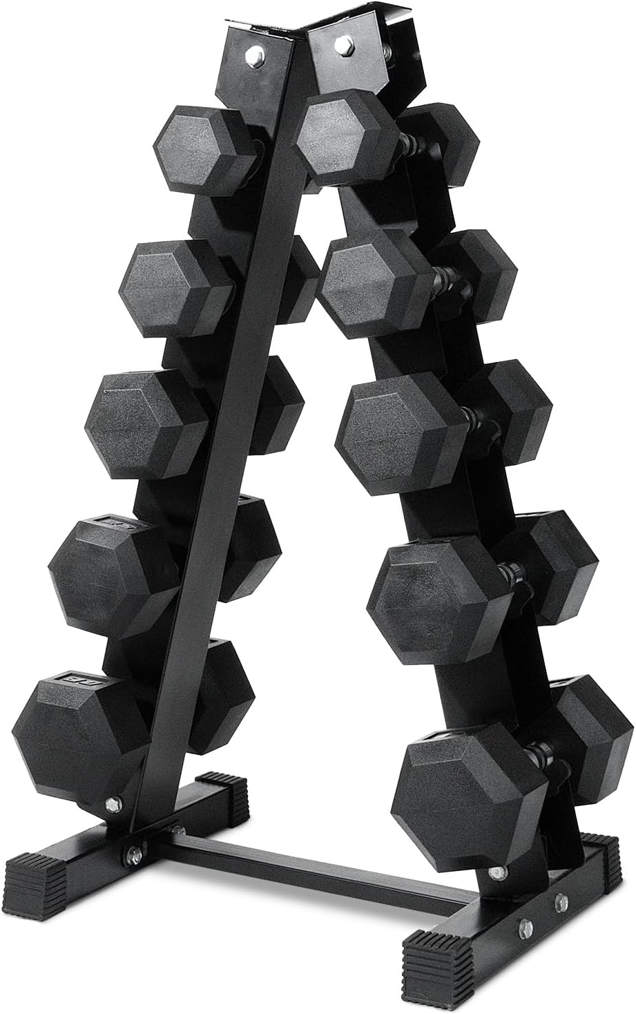 Ritfit 5-650 LBS PVC Encased Hex Dumbbell Sets with Optional Rack for Home Gym, Hand weight with Chrome Handle for Strength Training,Workouts