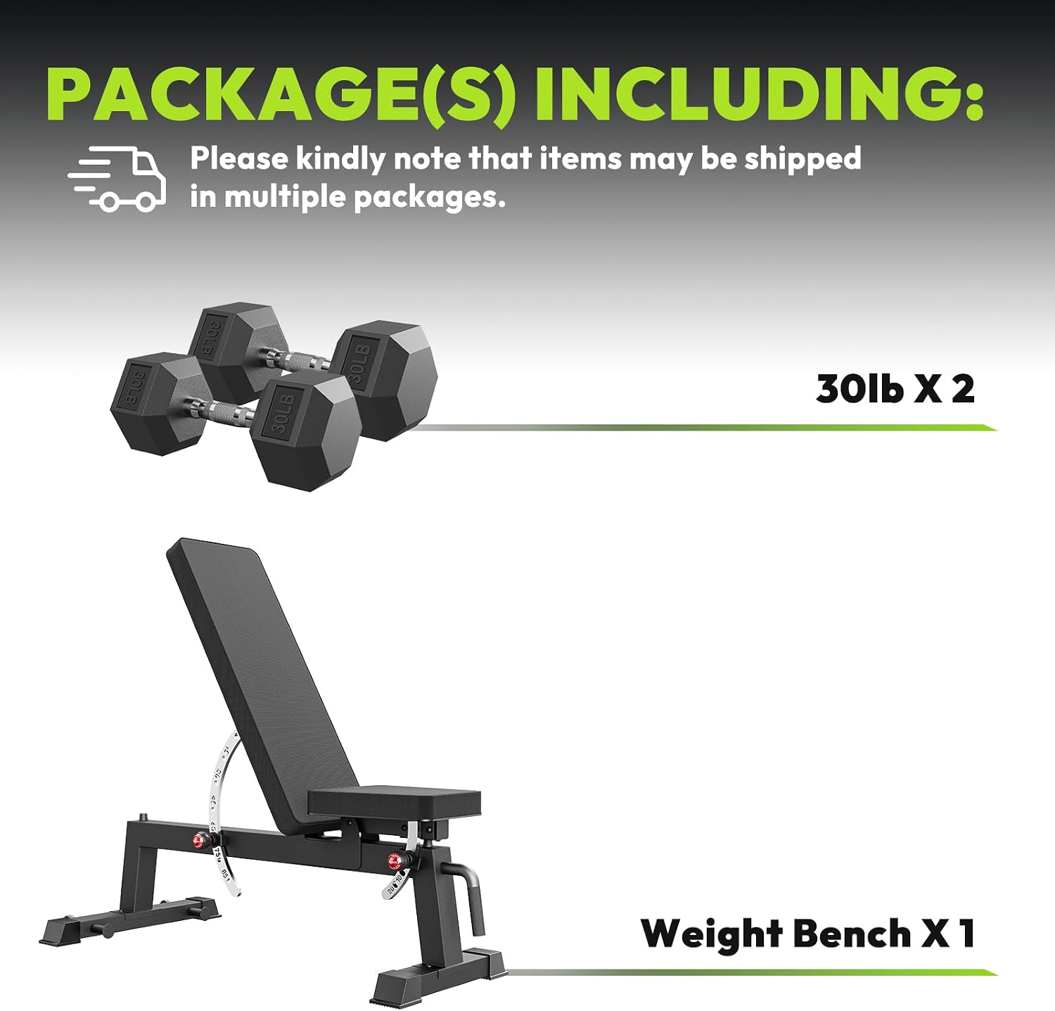 HANDBODE Adjustable Weight Bench for Full Body Workout, 1300 LBS Weight Capacity Bench Press Bench of Home Gym Strength Training, Incline Upright Flat Utility Workout Bench with Fast Adjustment