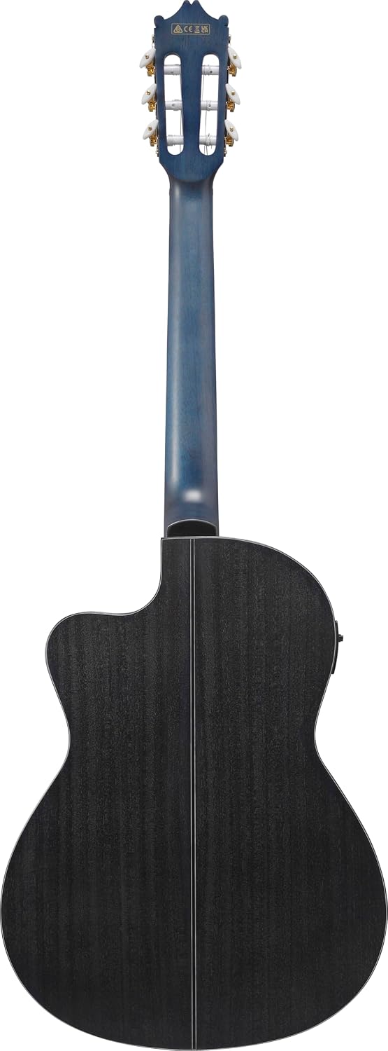 Ibanez GA5FMTCE Thinline Nylon Acoustic-electric Guitar - Open Pore Berry