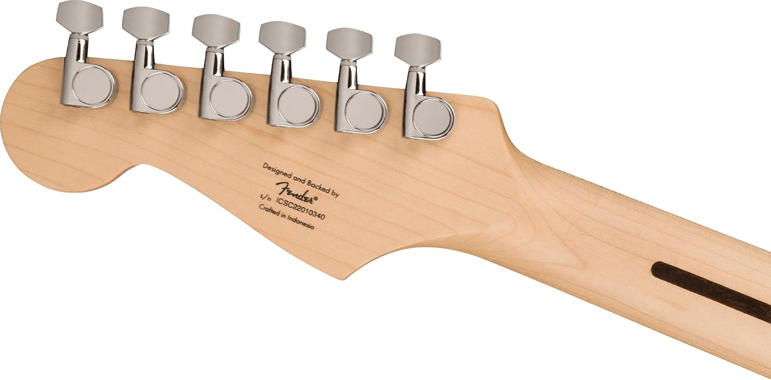 Fender Squier Sonic Stratocaster - 2-Color Sunburst Bundle with Fender Mustang Micro Headphone Amp, Cable, Strap, Picks, and Austin Bazaar Guitar DVD