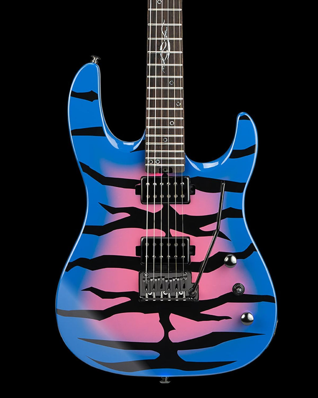 WestCreek Aetheris Solid Body Electric Guitar Roasted Maple Neck, Stainless Steel Frets, Bone Nut 24 Frets（Blue）