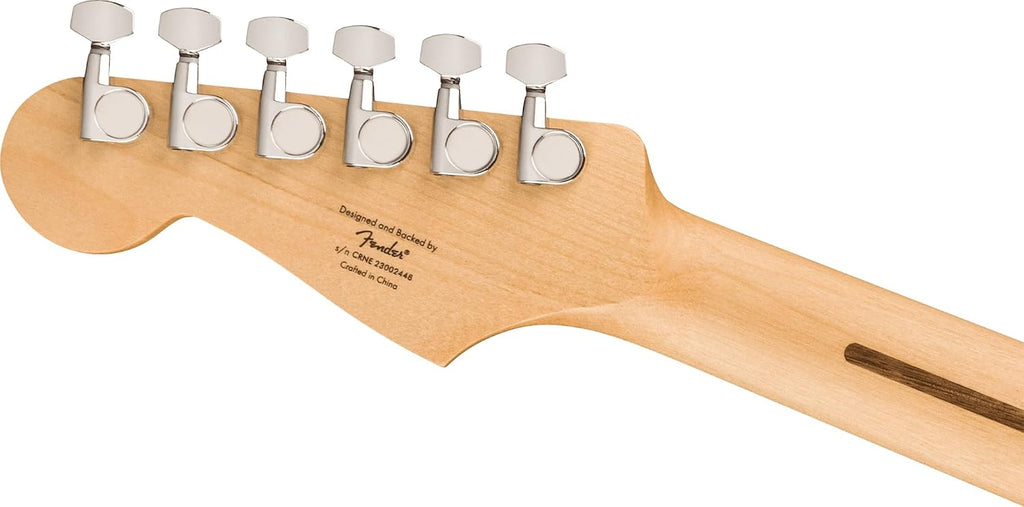 Fender Squier Sonic Stratocaster - Arctic White Bundle with Mustang Micro Headphone Amplifier, Instrument Cable, Tuner, Strap, Picks, and Austin Bazaar Instructional DVD