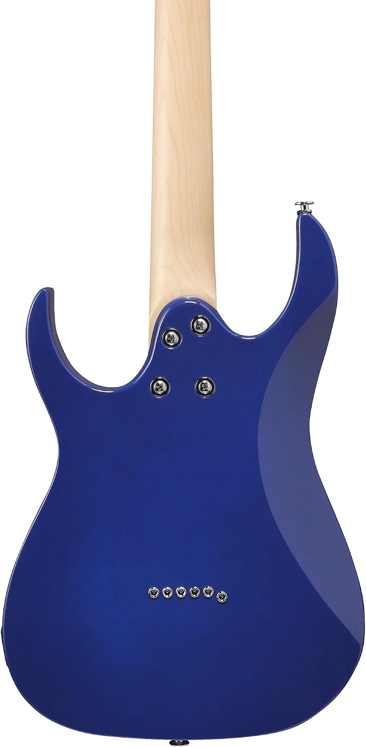 Ibanez GRGM21M RG Gio miKro Short-Scale Electric Guitar - Blue Burst Bundle with Gig Bag, Tuner, Instrument Cable, Picks, Austin Bazaar Instructional DVD, and Polishing Cloth