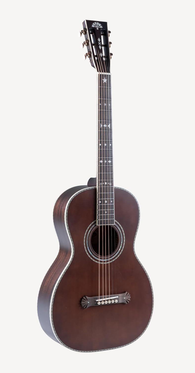 Washburn R310K Victorian Parlor Acoustic Guitar w/Gigbag, Antique Brown