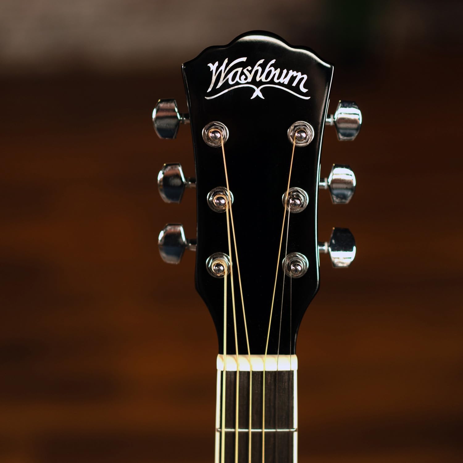 Washburn WA90CE Acoustic-Electric Guitar Kit - Black Bundle with Gig Bag, Strap, Picks, Strings, Stand, Instructional DVD and Austin Bazaar Polishing Cloth