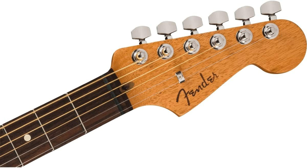 Fender Acoustasonic Player Jazzmaster Acoustic Electric Guitar, with 2-Year Warranty, Antique Olive, Rosewood Fingerboard, with Gig Bag
