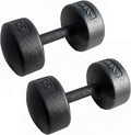 Legacy Solid Round Dumbbell Black – Heavy Duty Cast Iron Hand Weight with Knurled Ergonomic Grip for Strength Training, Muscle Toning, Home Gym Workout – 5 lb to 150 lb In Single & Pair