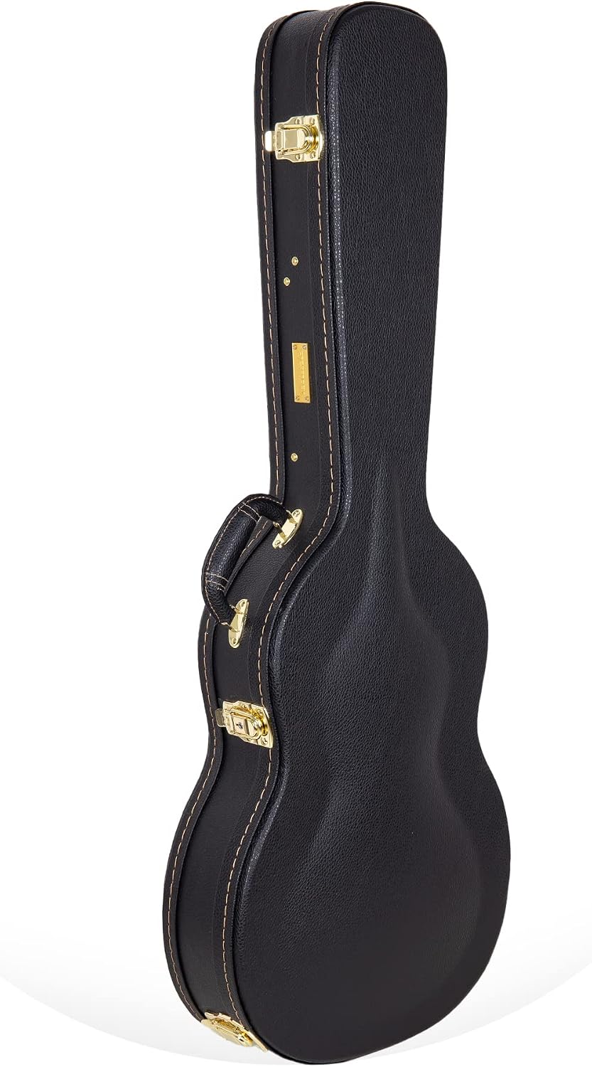 Crossrock CRW620PRSHBBK Electric Guitar Hardshell Case for Gretsch G5220/G5230T Electromatic Jet Series - Black (Right Hand)
