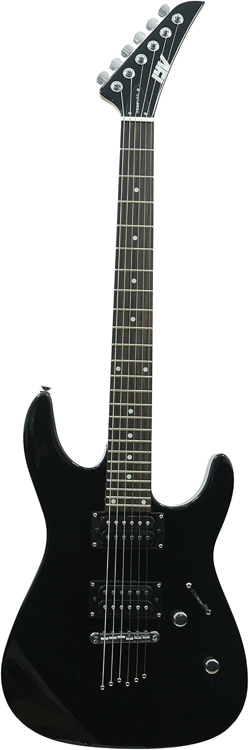 Unknown ivy 6 String Solid-Body Electric Guitar, Right, Black (ISJ-100 BK)