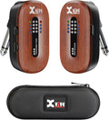 Xvive A58 Wireless Guitar System 5.8GHz Wireless Guitar Transmitter Receiver for Active or Passive Pickup Electric/Acoustic Bass Guitar, Mahogany