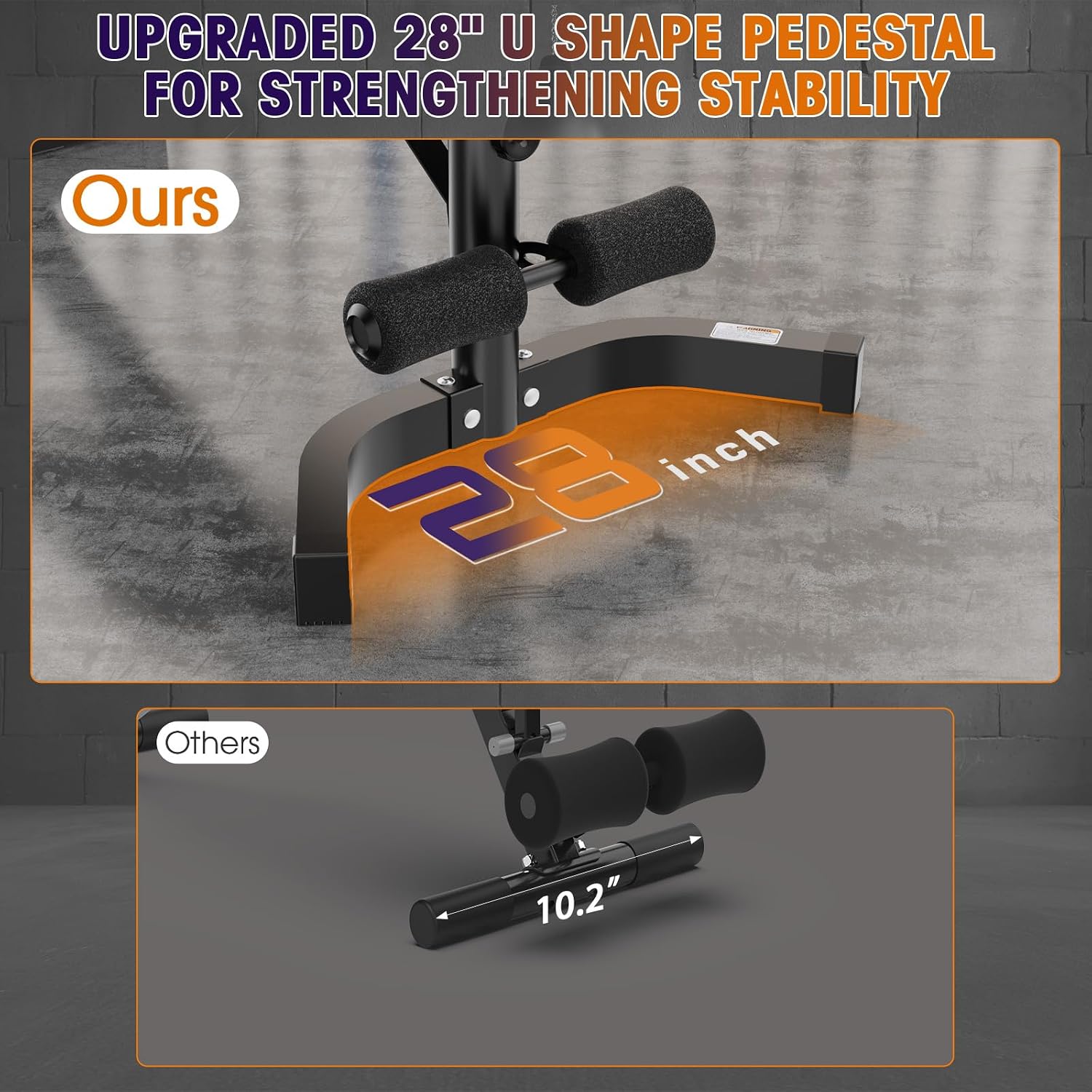 Muti-functional Adjustable Weight Bench/Workout Bench with Barbell Rack Set for Home Gym, Upright Incline Flat Exercise Benches with Preacher Pad
