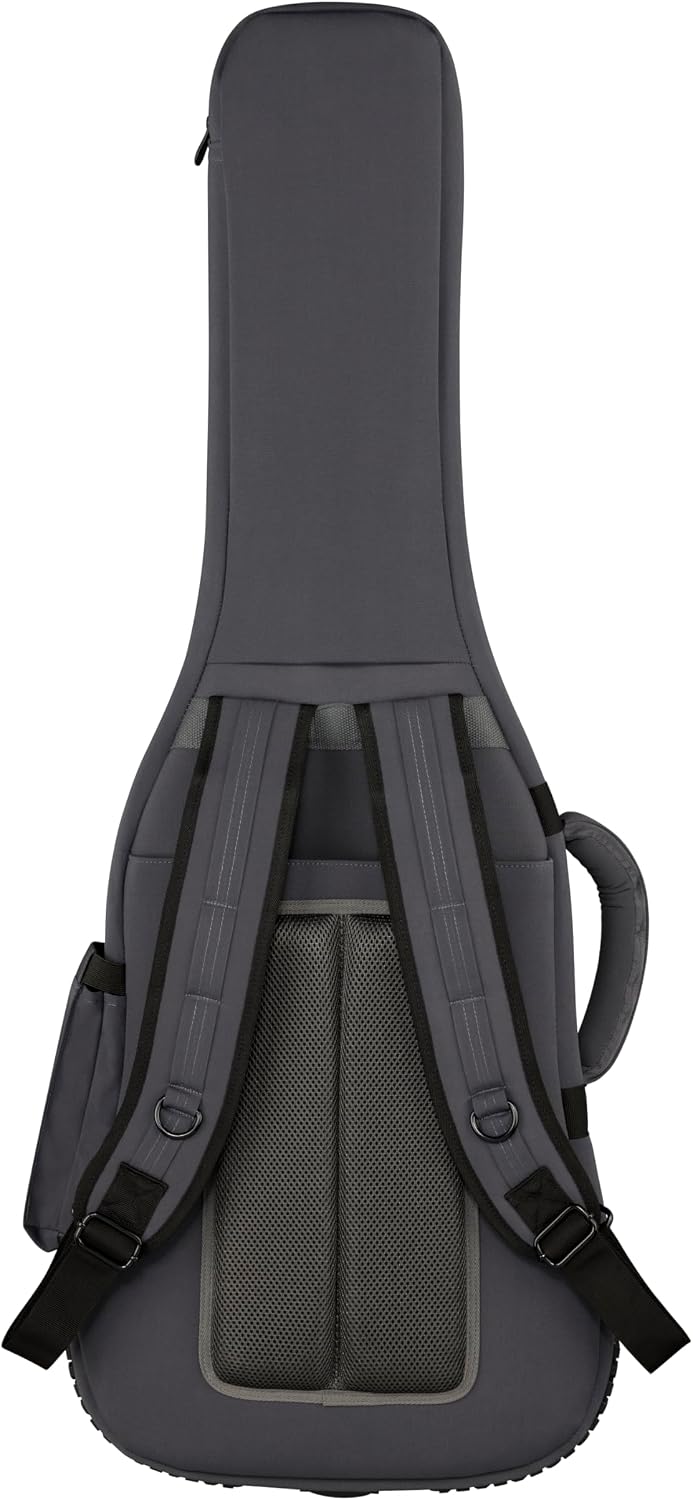 Fender Troubadour Electric Guitar Gig Bag, Padded Guitar Case with Ergonomic Backpack Straps, Weather-Resistant Waxed Canvas with 25mm Padded Protection, Professional Travel Case
