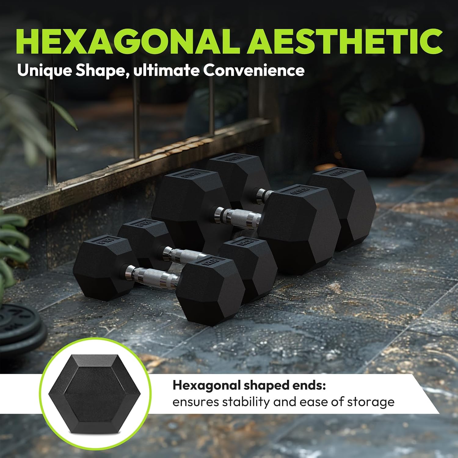 Hex Dumbbell Sets with Rack, 90-640 lb Rubber Encased Exercise & Fitness Dumbbells Set, Hand Weight for Strength Training, Weight Dumbbells