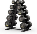 ZIVA Premium Hex Dumbbells – Commercial Grade Rubber Urethane Coated Free Weights for Strength Training, Weightlifting, Home Gym – Durable Steel Core – Sold in Pairs and Sets