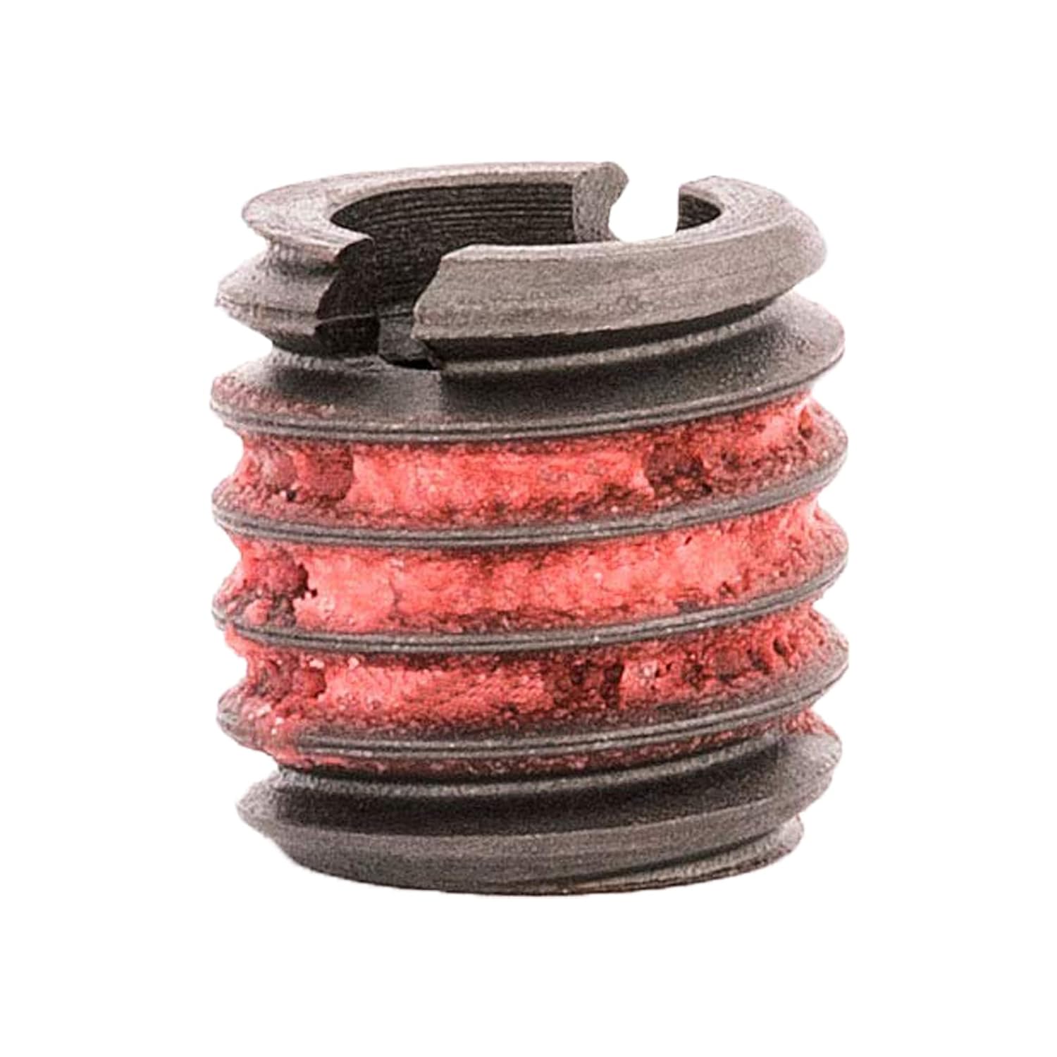 E-Z LOK Threaded Inserts for Metal 12L14 Carbon Steel Thread Inserts 1/4-28 Internal Threads, 3/8-16 External Threads, 0.375 Length, Pack of 20, Total 200 Count