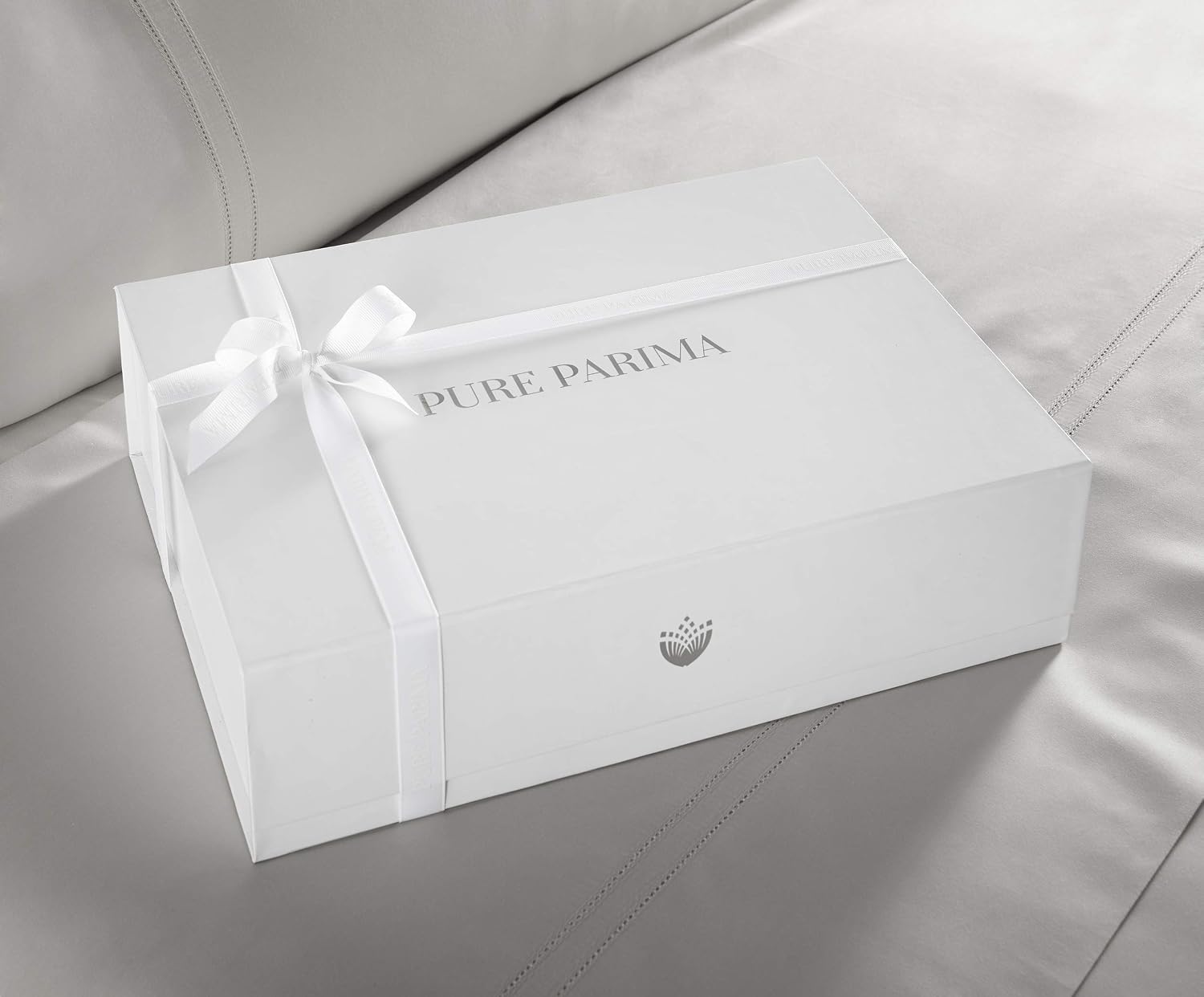 Pure Parima Yalda Sheet Set – 100% Certified Egyptian Cotton, Double-Hem Stitch, Queen, Grey