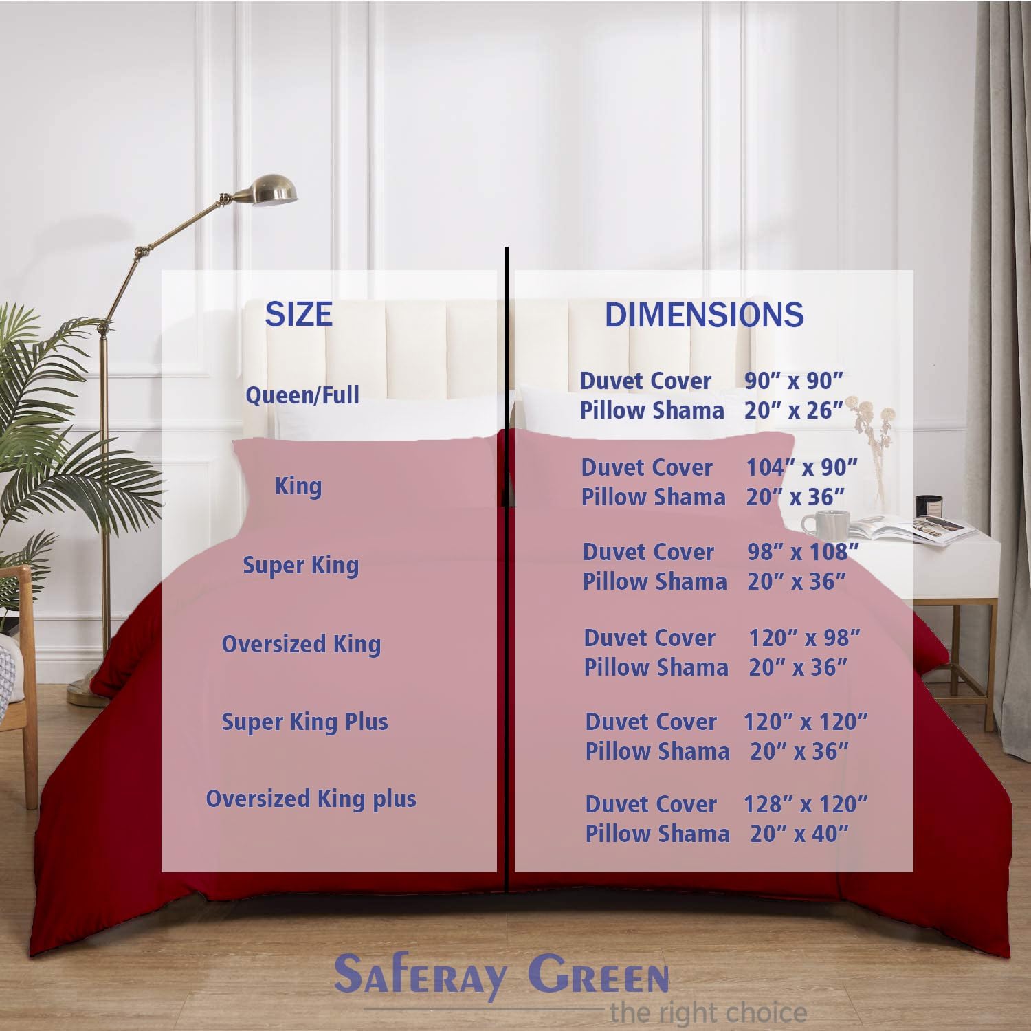 Duvet Cover Oversized King Plus 120'x128' 3 Piece 100% Egyptian Cotton Luxury Soft & Breathable 600 Thread Count with Zipper Closure & Corner Ties Soft Comforter Cover (Burgundy)