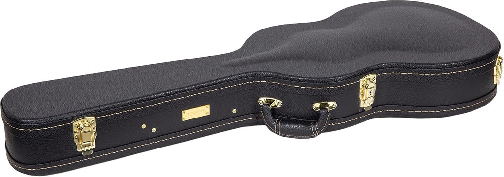Crossrock CRW620PRSHBBK Electric Guitar Hardshell Case for Gretsch G5220/G5230T Electromatic Jet Series - Black (Right Hand)