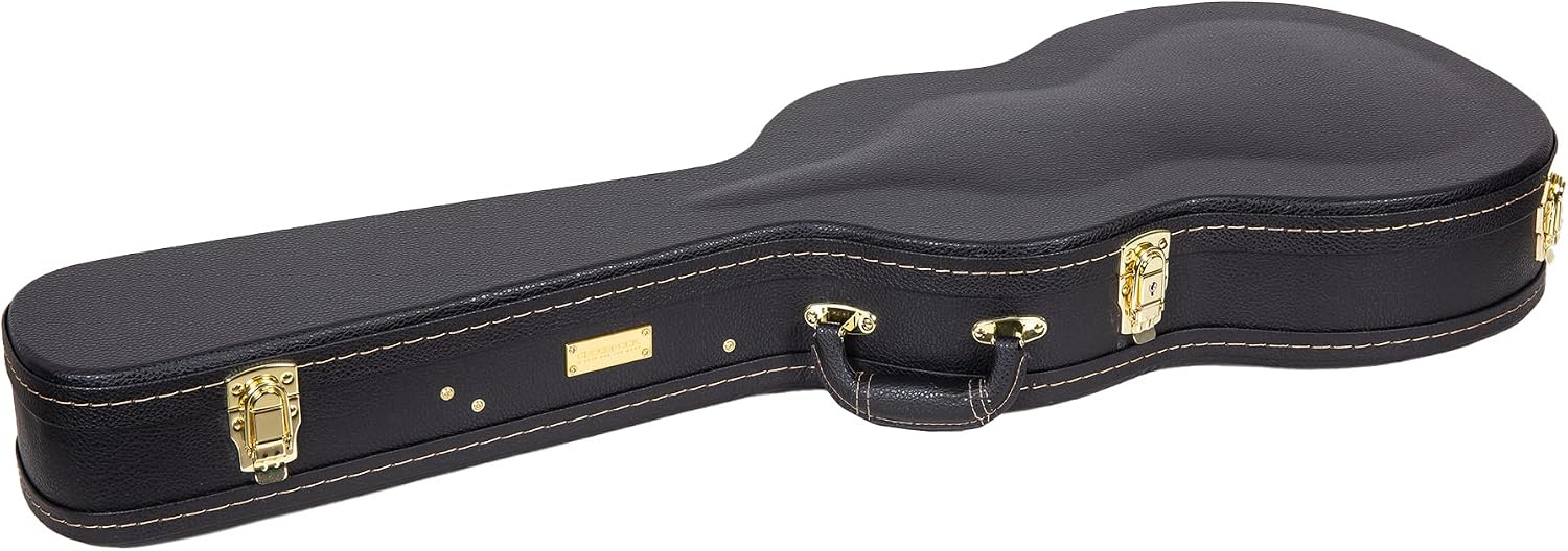 Crossrock CRW620PRSHBBK Electric Guitar Hardshell Case for Gretsch G5220/G5230T Electromatic Jet Series - Black (Right Hand)
