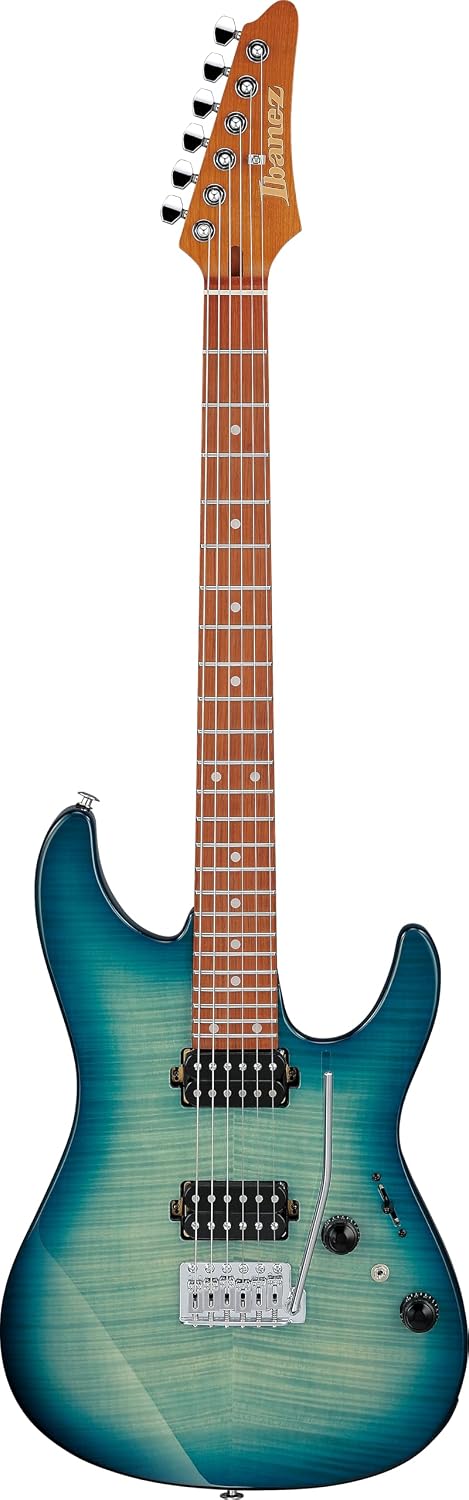 Ibanez Standard AZ24S1F Electric Guitar - Transparent Turquoise Burst