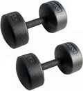 Legacy Solid Round Dumbbell Black – Heavy Duty Cast Iron Hand Weight with Knurled Ergonomic Grip for Strength Training, Muscle Toning, Home Gym Workout – 5 lb to 150 lb In Single & Pair