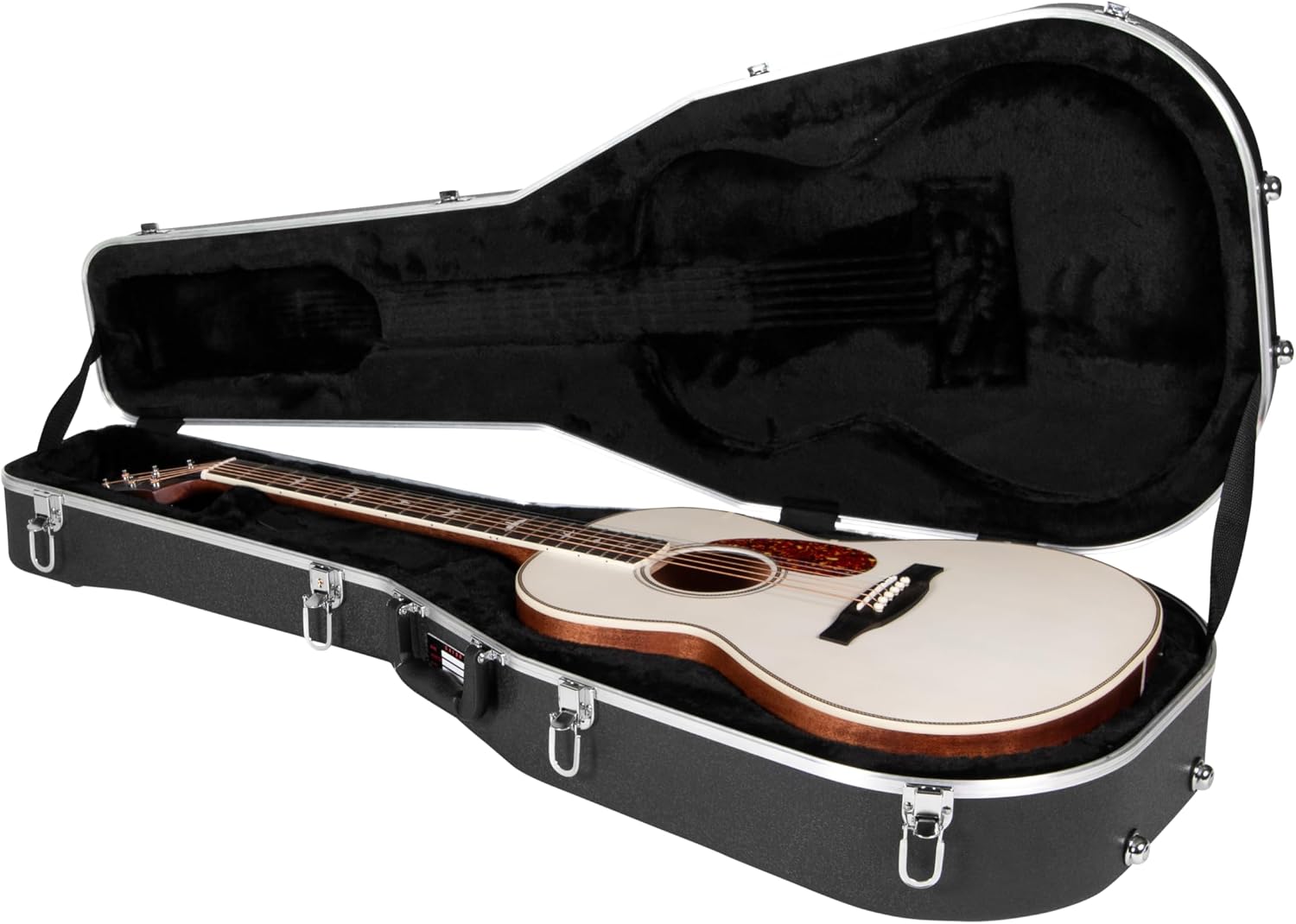 Gator Cases Lightweight ABS Molded Hardshell Case for Parlor Style Guitars, (GC-PARLOR)