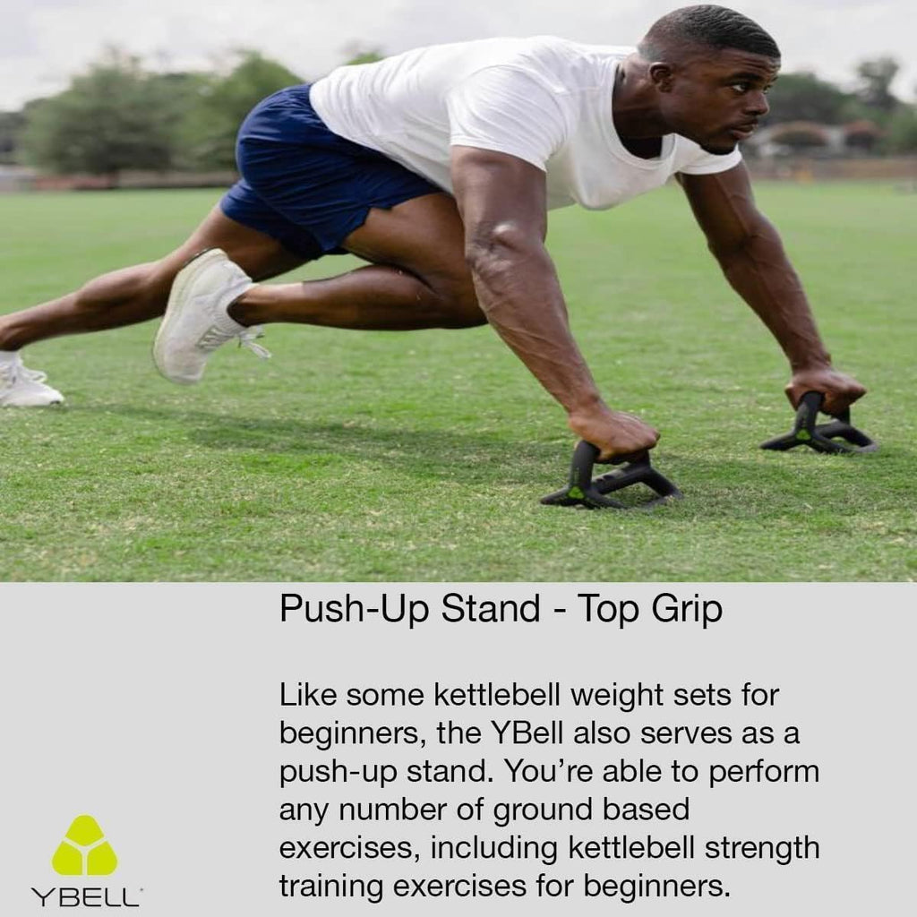 TRX YBell Neo Series 3-in-1 Kettlebell, Dumbbell and Push Up Bar Workout Equipment | Commercial Grade Neoprene Coated Surface | Perfect for Strength Training & Conditioning Workouts | Bundle