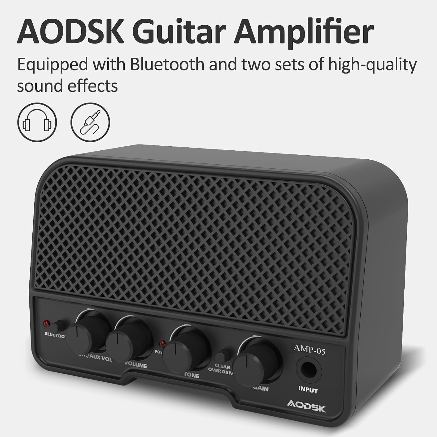 AODSK Electric Guitar with Amp Beginner Kit 39 Inch Solid Body Full Size,All Accessories,Digital Tuner,Six Strings,Four Picks,Tremolo Bar,Strap,Gig Bag,Starter kit (Black-HSS)