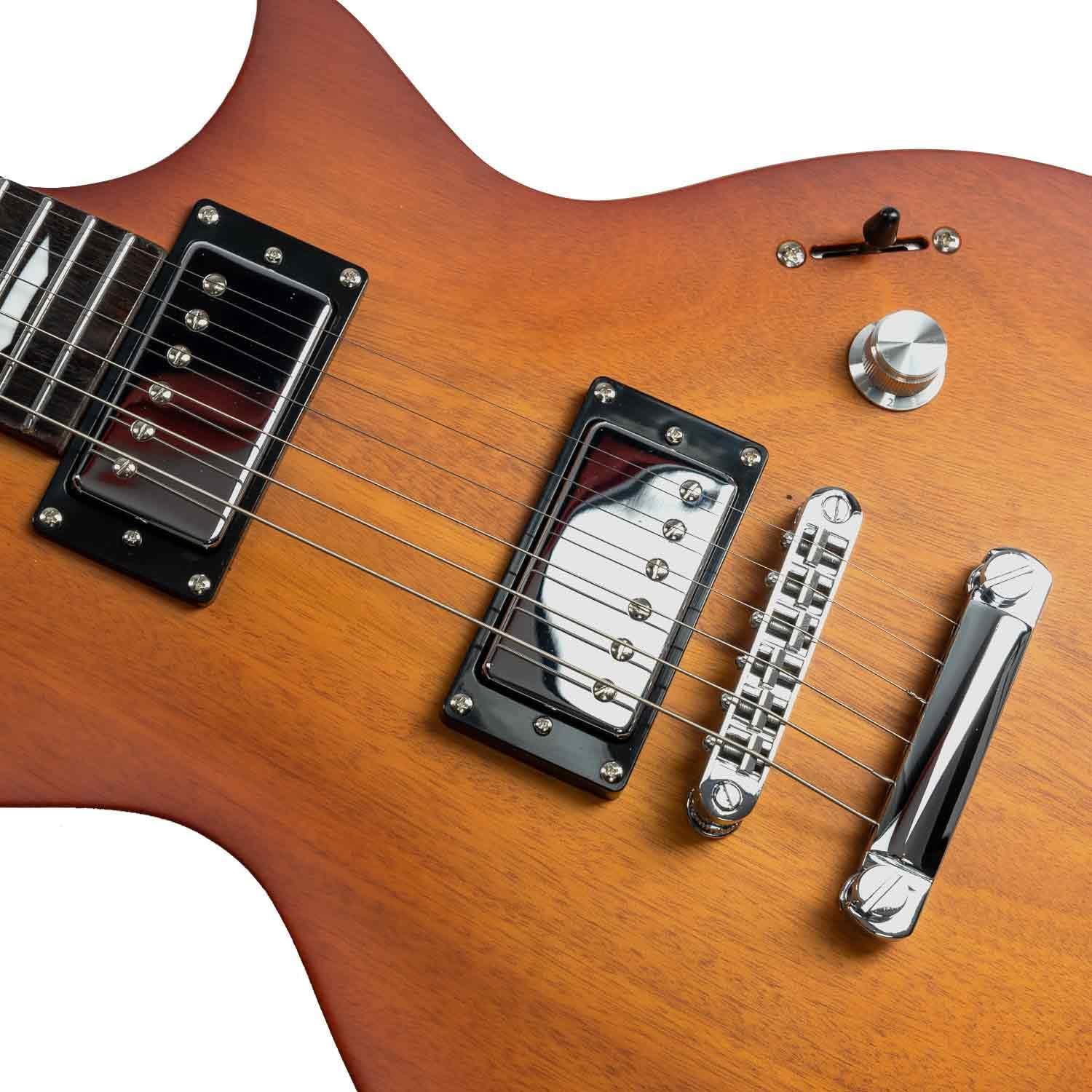 EART EGLP-610 Electric Guitar 24.75' Scale, Roasted Mahogany Body & Neck, Eart Artones-HHC2 Pickups, Stainless Steel Frets