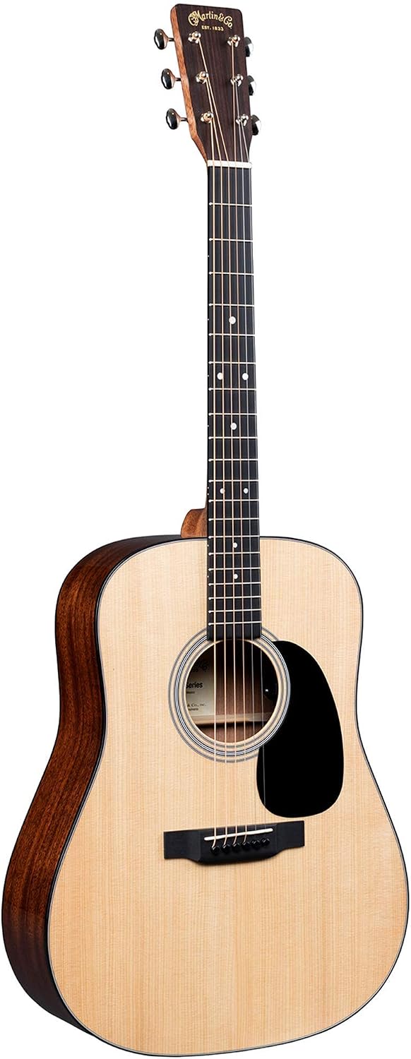 Martin Guitar Road Series D-12E Acoustic-Electric Guitar with Gig Bag, Sitka Spruce and Koa Fine Veneer Construction, D-14 Fret and Performing Artist Neck Shape with High-Performance Taper