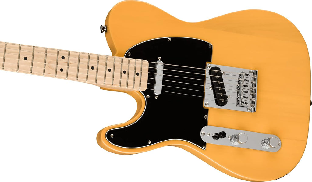 Squier Affinity Series Telecaster Electric Guitar, with 2-Year Warranty, Butterscotch Blonde, Maple Fingerboard, Left-Handed