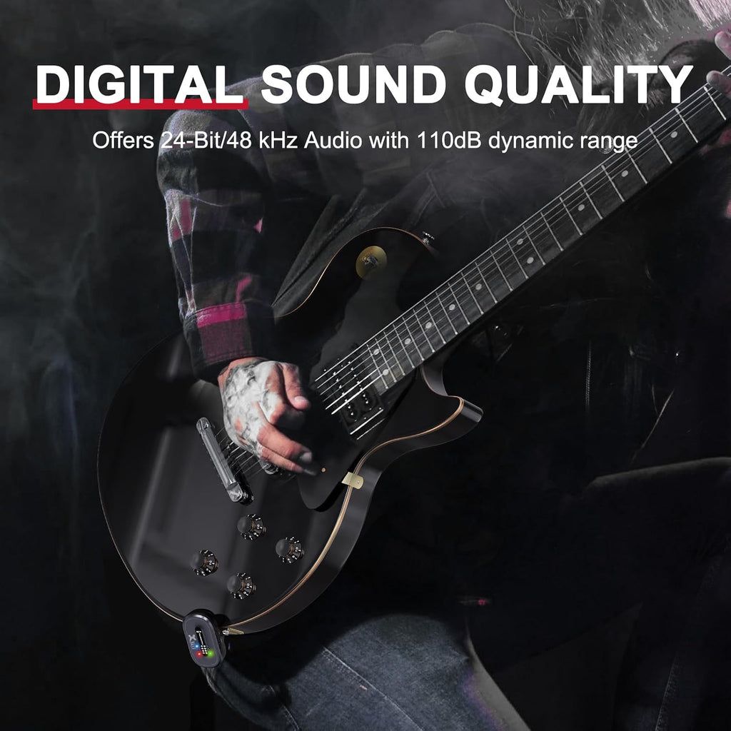 Xvive A58 Wireless Guitar System with 5.8GHz Transmitter and Receiver (Sunburst)