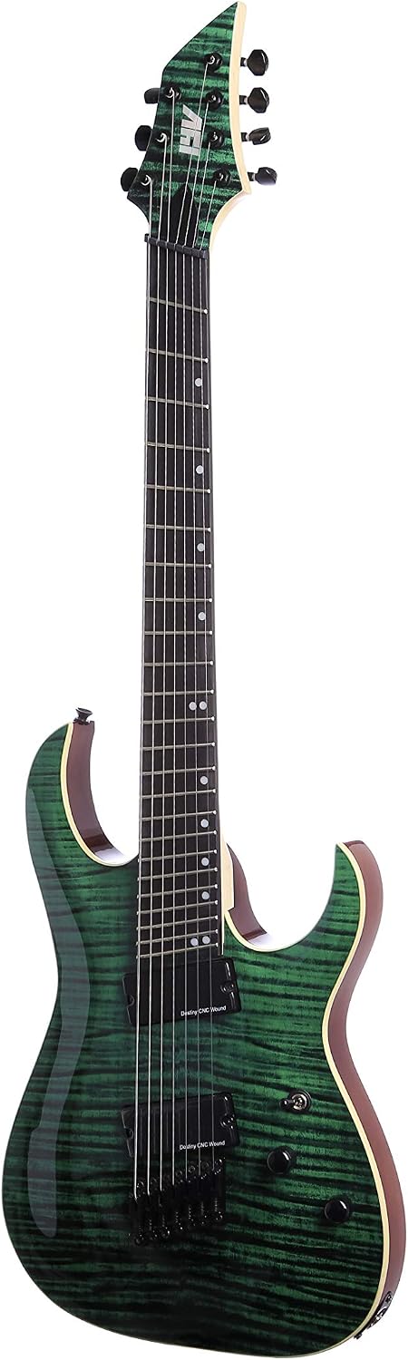 ISFF7U-450 Fanfret Electric Guitar Trans Green