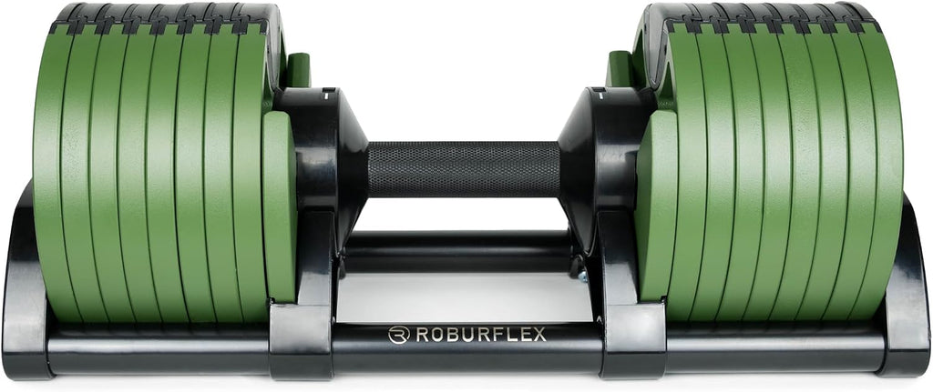 Adjustable Dumbbell (Single) 5-40/80lb, 5lb Increments, for Home Gym Fitness - Upto 20 weight settings