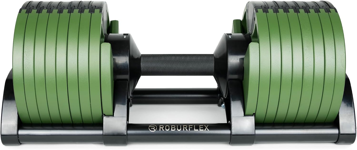 Adjustable Dumbbell (Single) 5-40/80lb, 5lb Increments, for Home Gym Fitness - Upto 20 weight settings