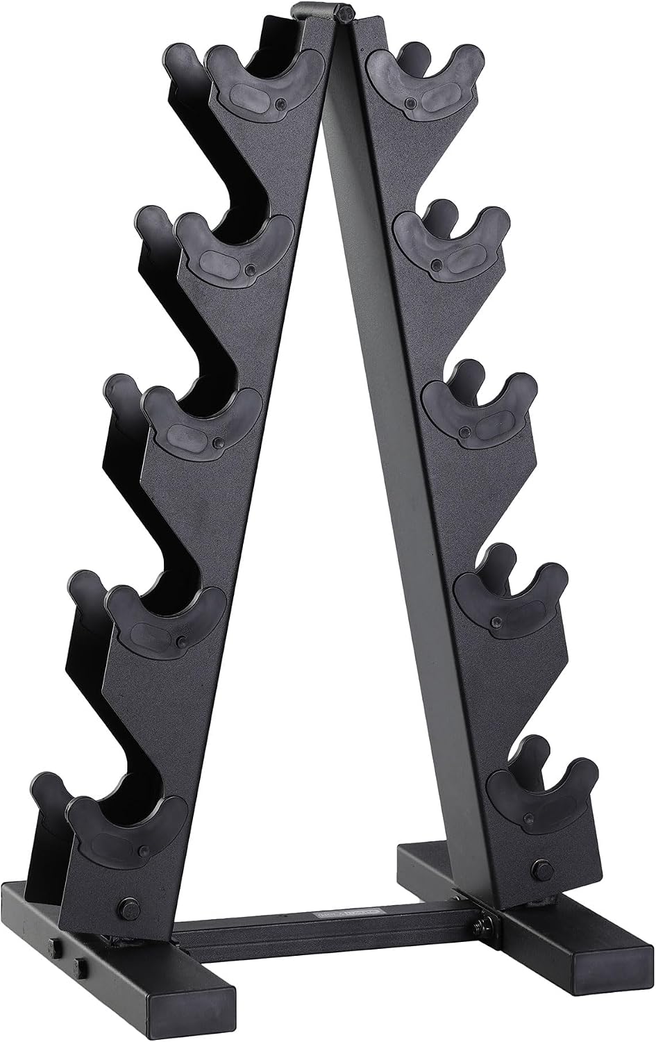 HolaHatha Hexagonal Dumbbell Free Hand Weight Set w/Rack