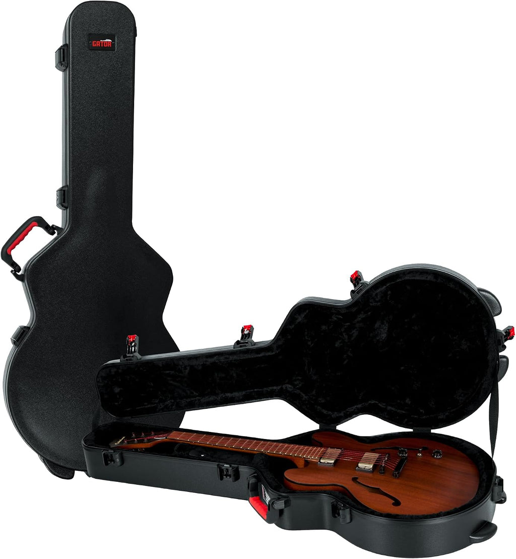 Gator Cases Molded Flight Case for 335 Semi-Hollow Electric Guitars with TSA Approved Locking Latch, (GTSA-GTR335)