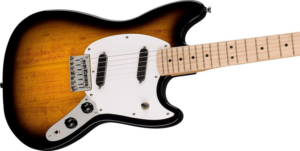 Squire Sonic Mustang Electric Guitar, 2-Color Sunburst, Maple Fingerboard