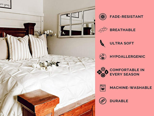 100% Mulberry Silk Duvet Cover Set - 3-Piece Set - 19 Momme Grade 6A Mulberry Silk - Features Zipper Closure and Corner Ties, Twin 68' x 90'- White Solid