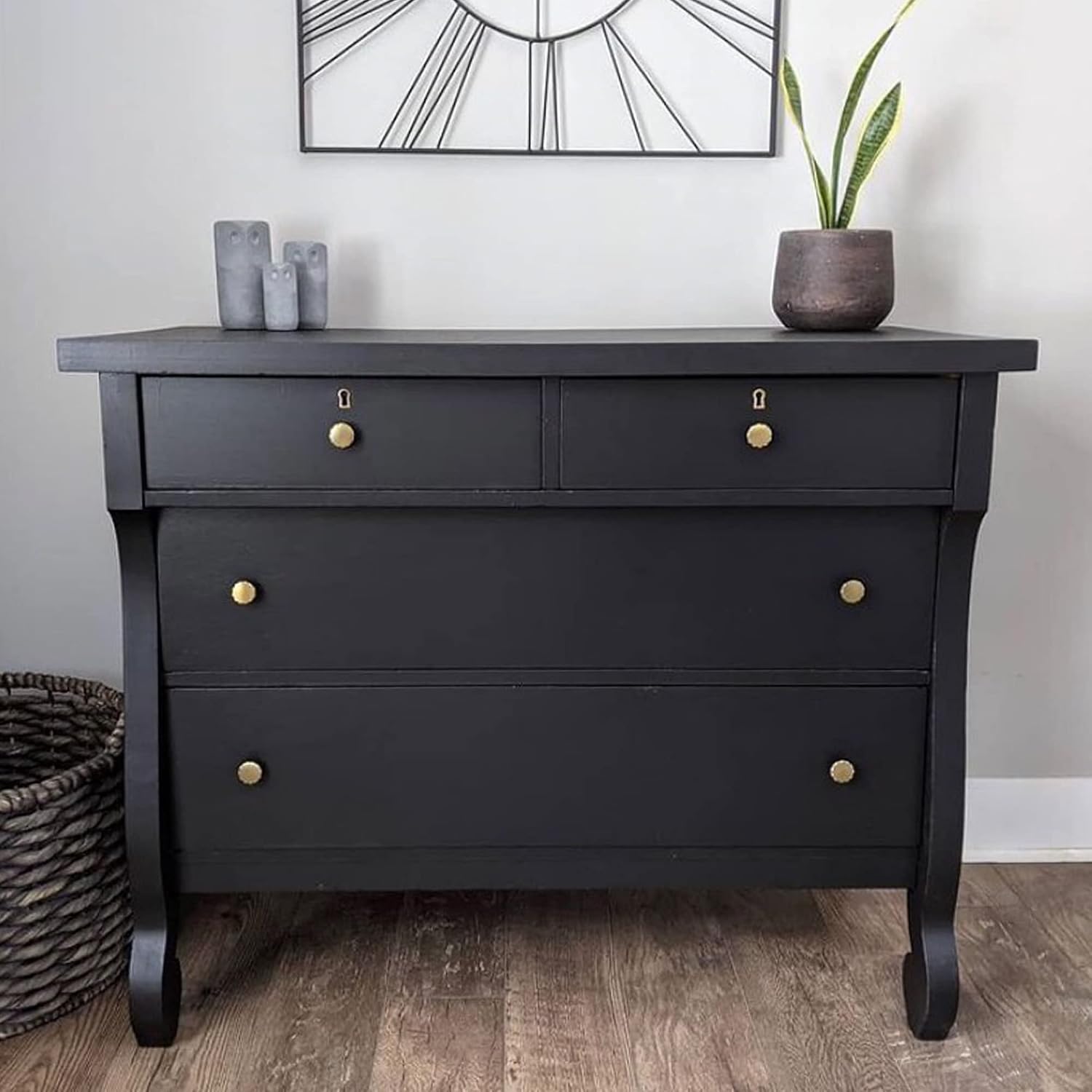 Beyond Paint Furniture, Cabinets and More All-in-One Refinishing Paint Gallon, Licorice