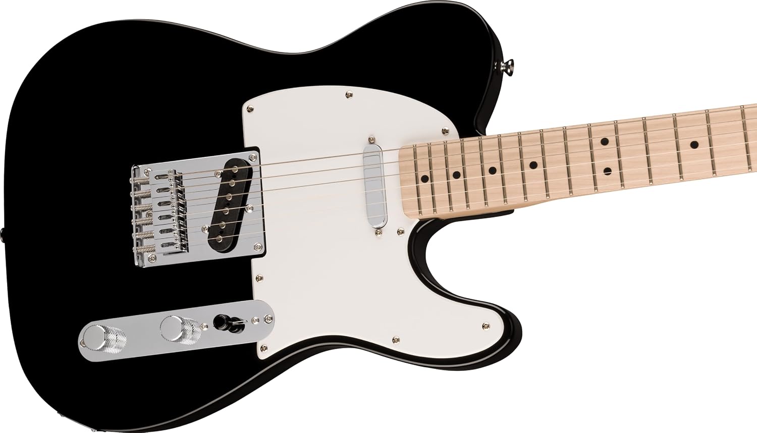 Squire Sonic Telecaster Electric Guitar, Black, Maple Fingerboard