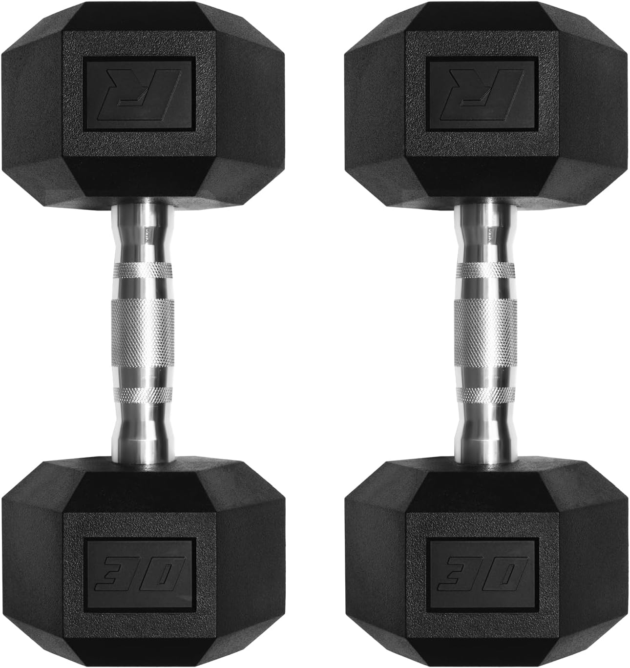 Ritfit 5-650 LBS PVC Encased Hex Dumbbell Sets with Optional Rack for Home Gym, Hand weight with Chrome Handle for Strength Training,Workouts