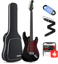 Donner 39 Inch Electric Guitar, Designer Series DST-200 Stylish Solid Body Electric Guitar for Beginner Intermediate & Pro Players, Single Coil Split System, Includes Bag, Cable, Strap