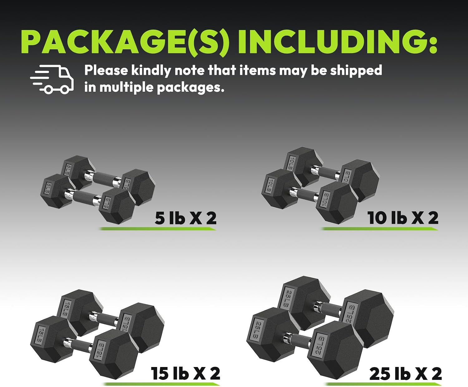 Hex Dumbbell Sets with Rack, 90-640 lb Rubber Encased Exercise & Fitness Dumbbells Set, Hand Weight for Strength Training, Weight Dumbbells