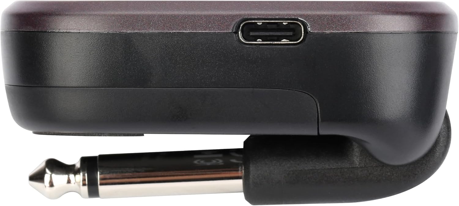 Xvive A58 Wireless Guitar System 5.8GHz Wireless Guitar Transmitter Receiver for Active or Passive Pickup Electric/Acoustic Bass, Rosewood